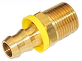 PLM - Brass Push-On Hose Barb x Male NPT Adapter