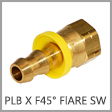 PLS-SAE - Brass Push-On Hose Barb x Female SAE Swivel Adapter