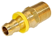 PMS - Brass Push-On Hose Barb x Male NPT Swivel Adapter