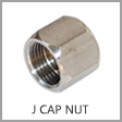SS0304-C - JIC 37 Degree Flare Stainless Steel Cap Nut