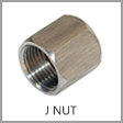 SS0318 - Female JIC 37 Degree Flare Stainless Steel Tube Nut