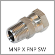 SS1404 - Male NPT x Female NPT Swivel Stainless Steel Adapter