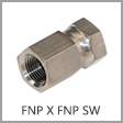 SS1405 - Female NPT x Female NPT Swivel Stainless Steel Adapter