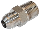 SS2404 - Male JIC 37 Degree Flare x Male NPT Stainless Steel Adapter