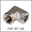 SS5504 - Female NPT x Female NPT 90 Degree Stainless Steel Elbow Union