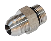 SS6400-O - Male JIC 37 Degree x Male O-Ring Boss (ORB) Stainless Steel Adapter