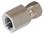 SS6506 - Female NPT x Female JIC 37 Degree Flare Swivel Stainless Steel Adapter